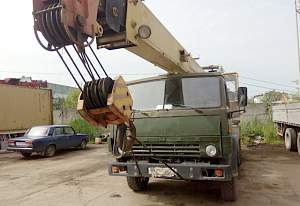 Автокран камаз Галичанин, стрела 21.7м, 1998г
