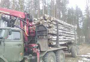 Урал 4320 лесовоз с гидроманипулятором