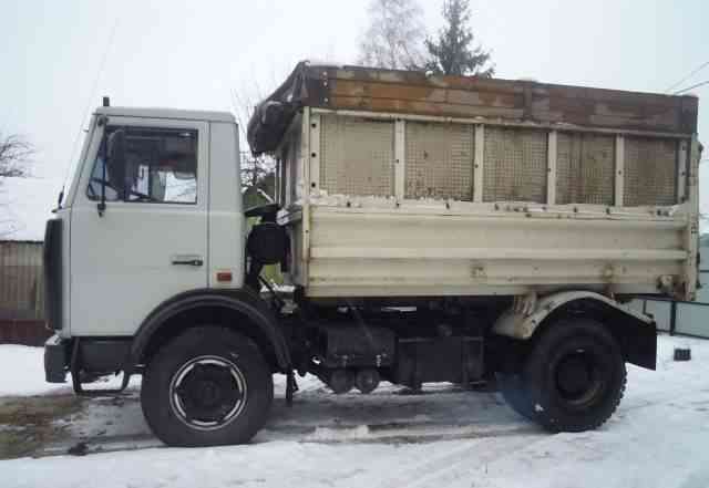 Маз с полуприцепом штора