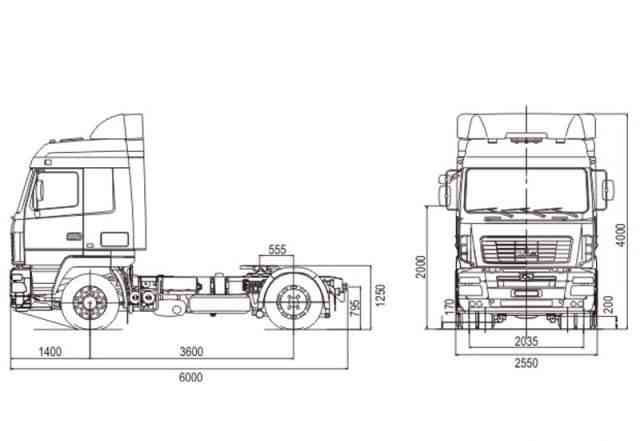 Маз чертеж 5440