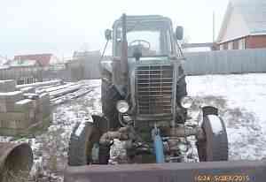 Трактор мтз-82, телега, саг, лопата