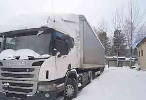  Тягач scania 360 2012г. с прицепом тэнт