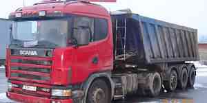 Самосвальный полуприцеп brenta с тягочём Scania