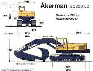  экскаватор гусеничный Akerman EC300