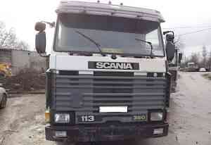 Тягач Scania + Полуприцеп низкорамный