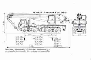 Галичанин кс 55729-1В стрела 30.2 м (Овоид) камаз