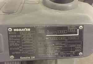 Вилочный погрузчик Komatsu FG15T-21