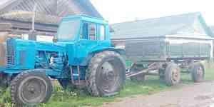 Трактор Беларус мтз-80 с тележкой