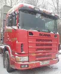 Scania R144 с гидроманипулятором