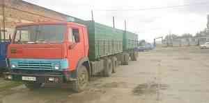 Бортовой грузовик камаз 5320 зерновоз с прицепом