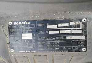 Электрический погрузчик komatsu FB15