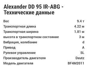  дорожного катка IR-ABG Alexander DD 95